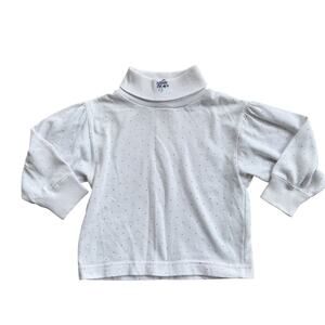 Vtg 1990s Levi’s White Turtleneck Size 4